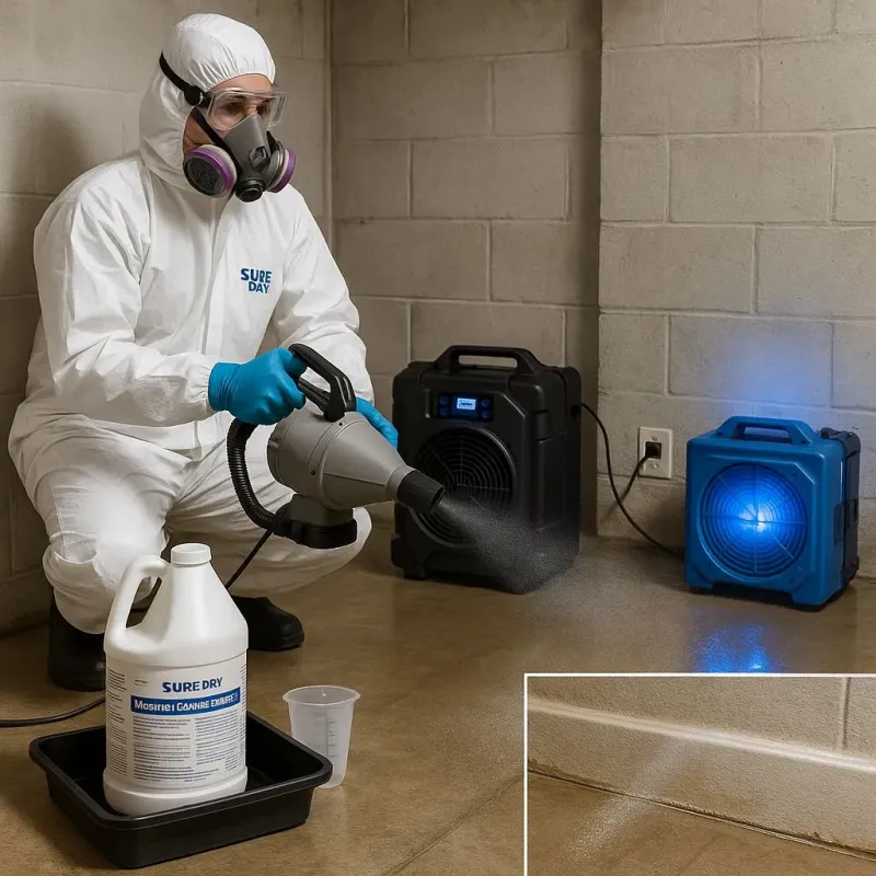 Sanitization and Odor Removal process in Gibsonville, NC